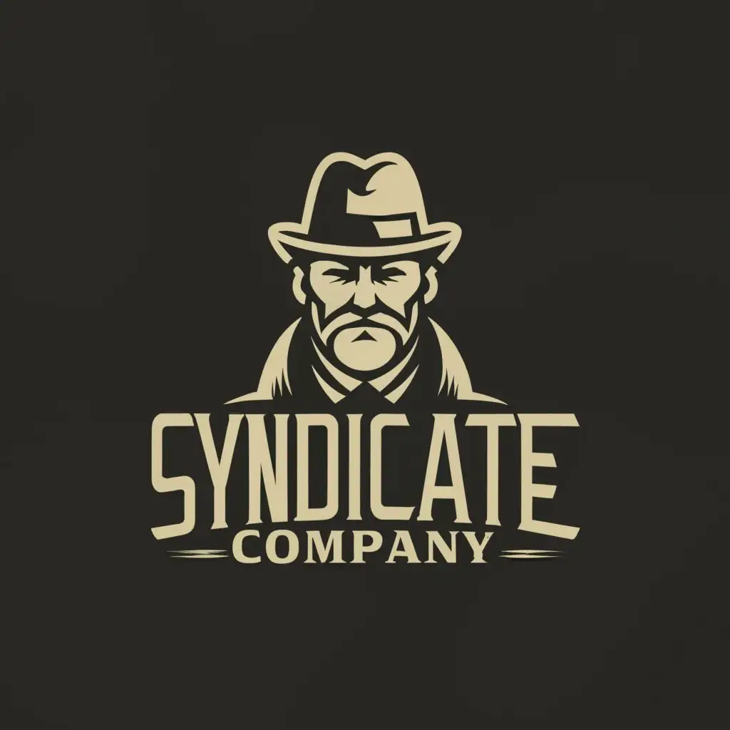 a logo design,with the text "SynDiCateCompany", main symbol:Mafia,complex,clear background