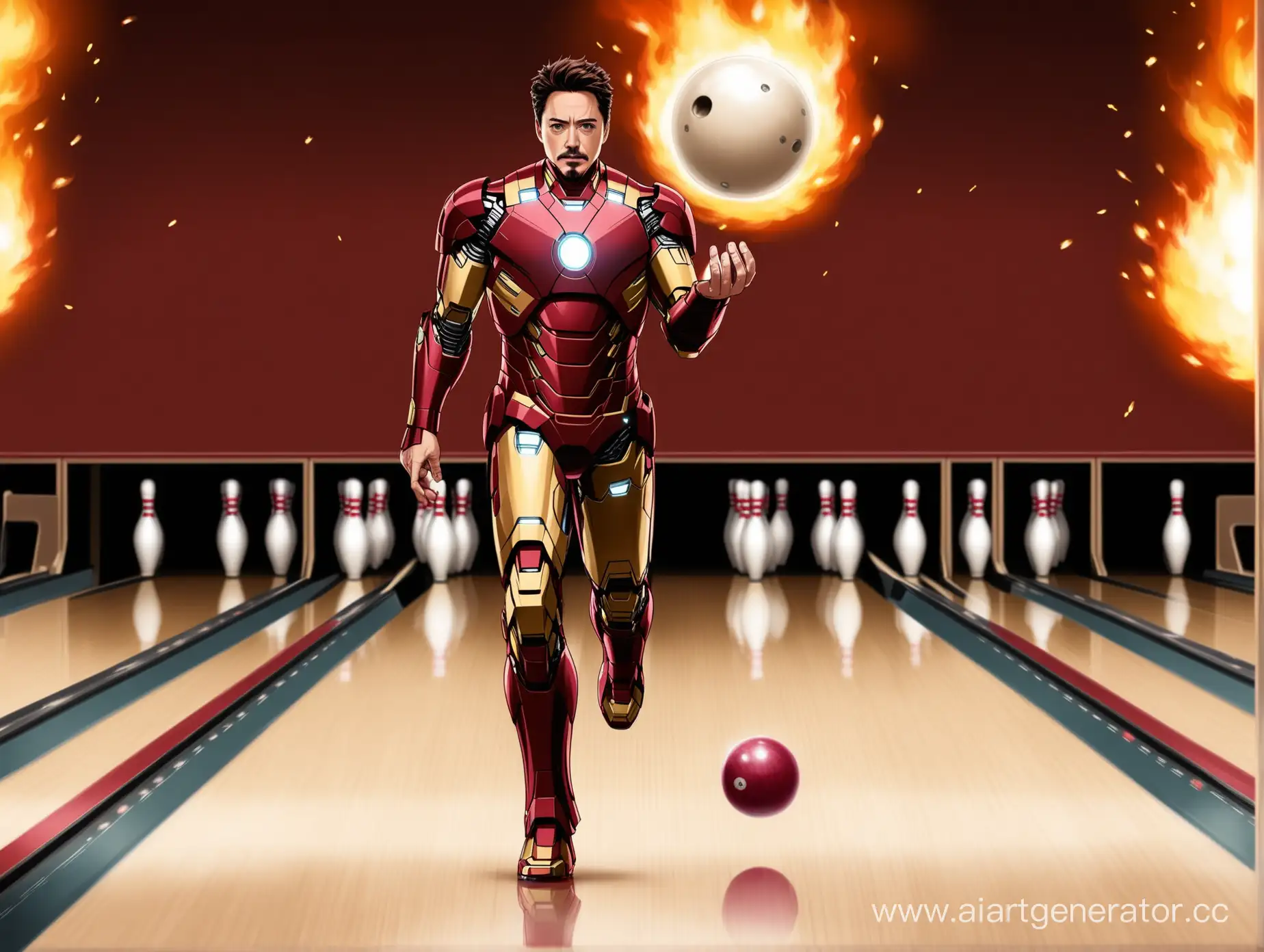 Iron-Man-Bowling-Tony-Stark-Strikes-with-Fiery-Precision-in-4K