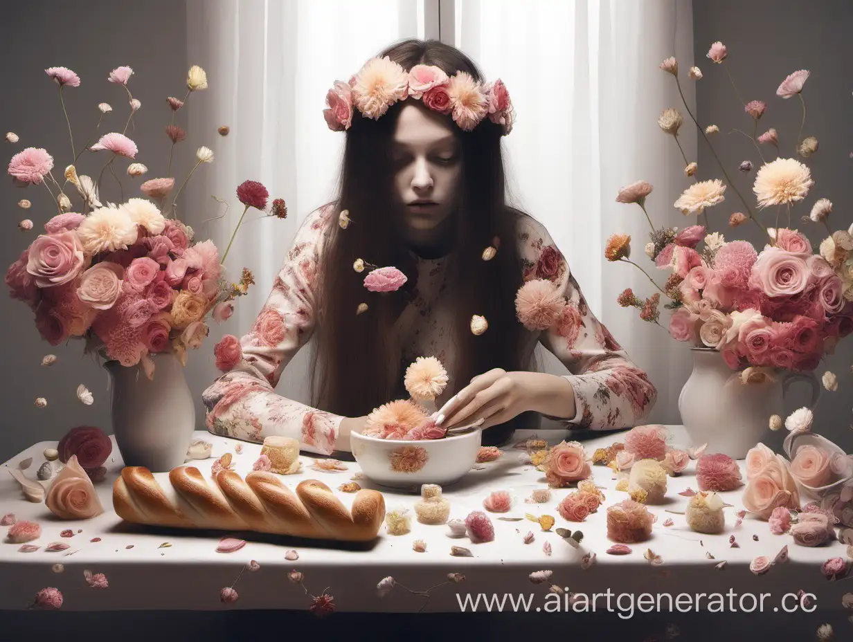 Floral-Delight-Girl-with-Flowers-and-Rolls