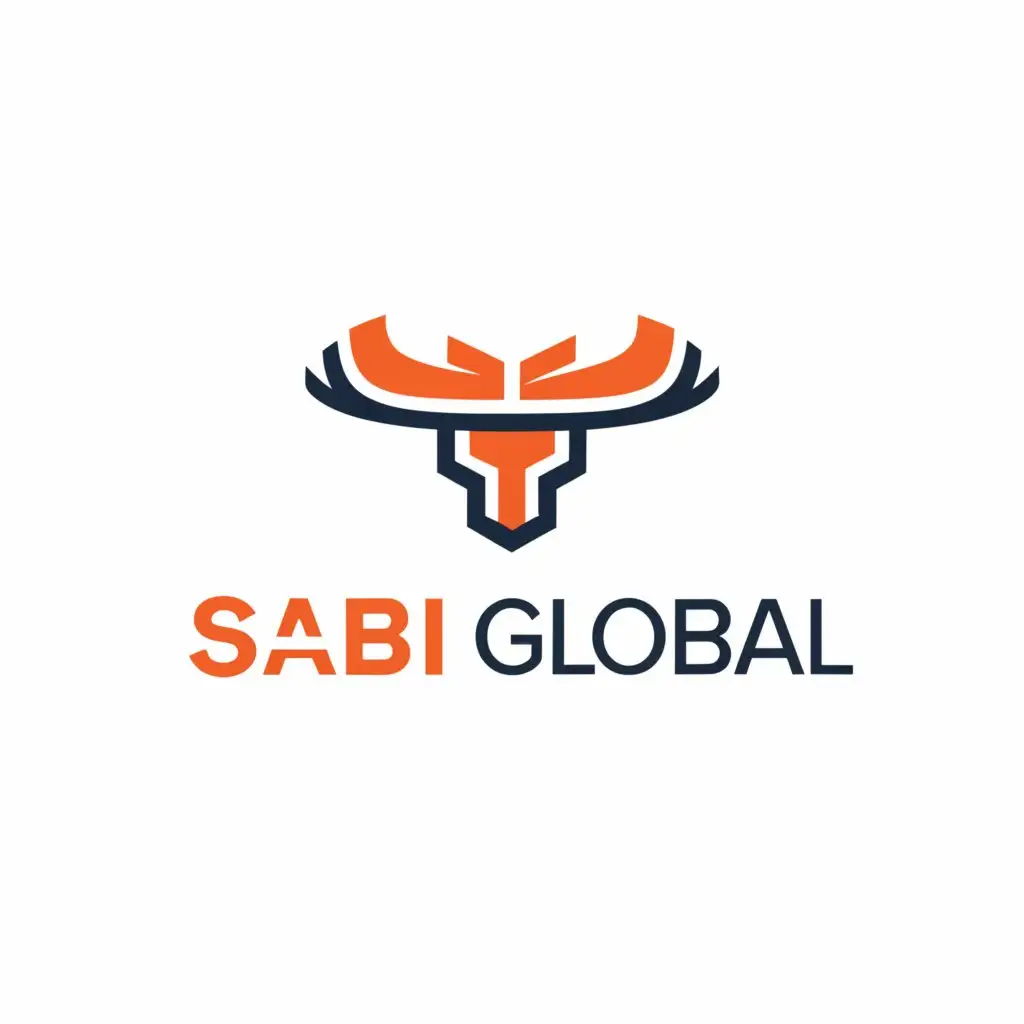 a logo design,with the text "Sabi Global", main symbol:moose,Moderate,be used in Technology industry,clear background