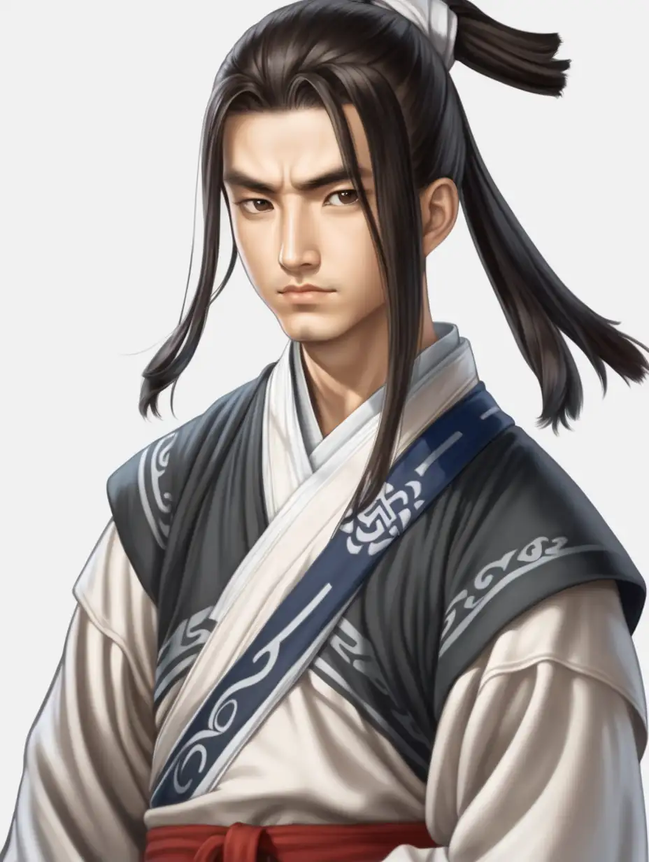 New Wuxia Sect Disciple with Bandanna on Transparent Background | MUSE AI