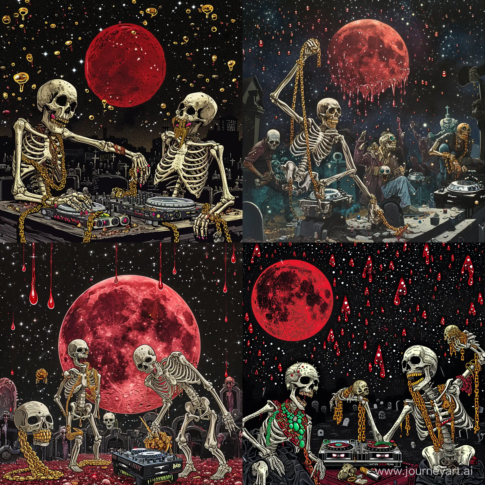 Nighttime-HipHop-Extravaganza-DJ-Skeleton-Spins-Beats-Under-the-Red-Moon