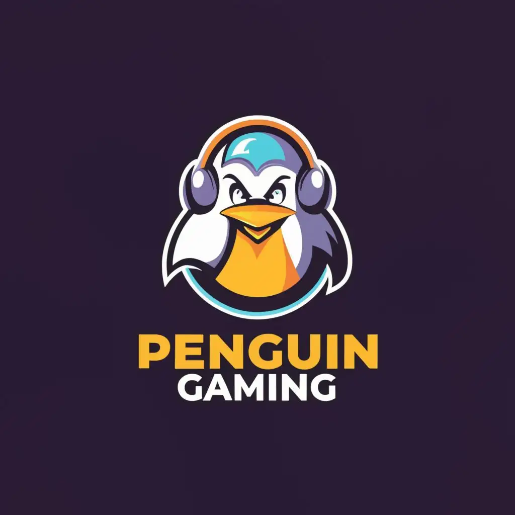 logo, gaming, with the text "penguin gaming", typography, be used in Entertainment industry