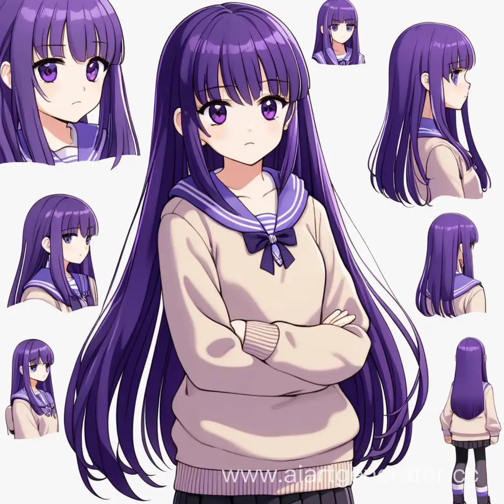 Sophisticated-Yuri-with-Long-Purple-Hair-and-Beige-Sweater