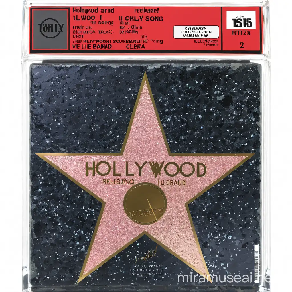 i need artwork for a single being released by a rock band. the song is called hollywood . ive uploaded one image but i also want a statue incorporated in the design
