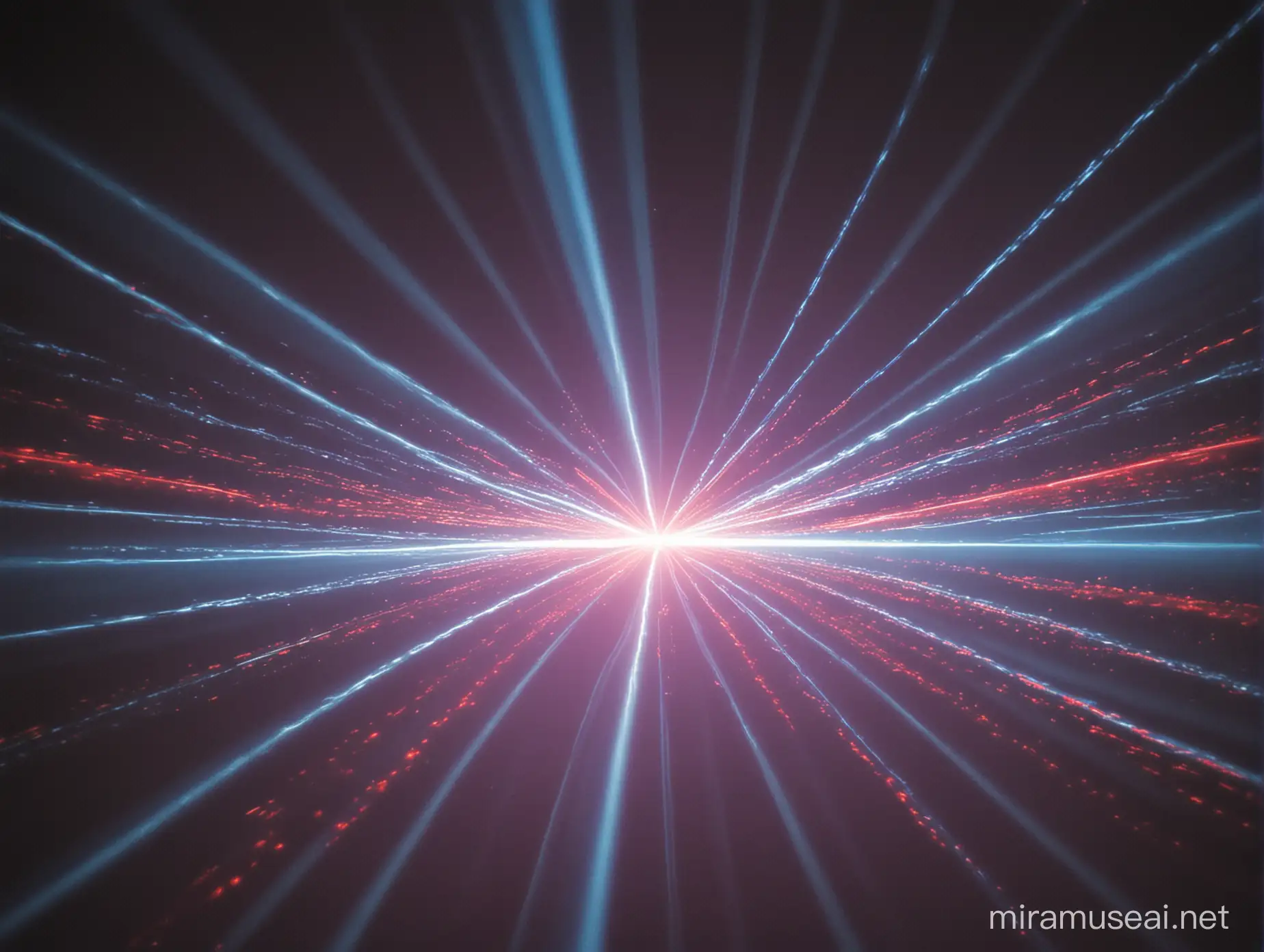 Intense Laser Beams Illuminating Dark Space