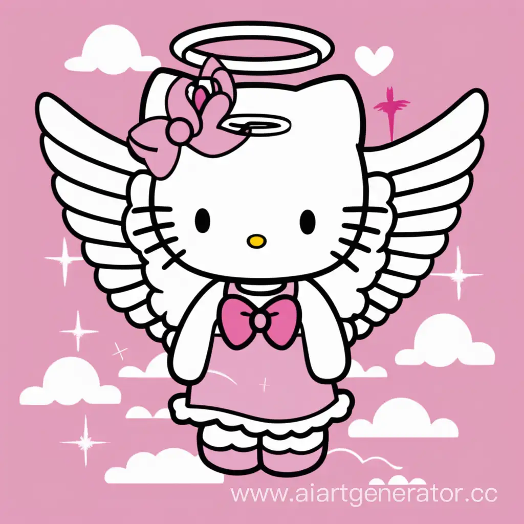 Adorable-Hello-Kitty-Angel-Figurine-with-Wings-and-Halo