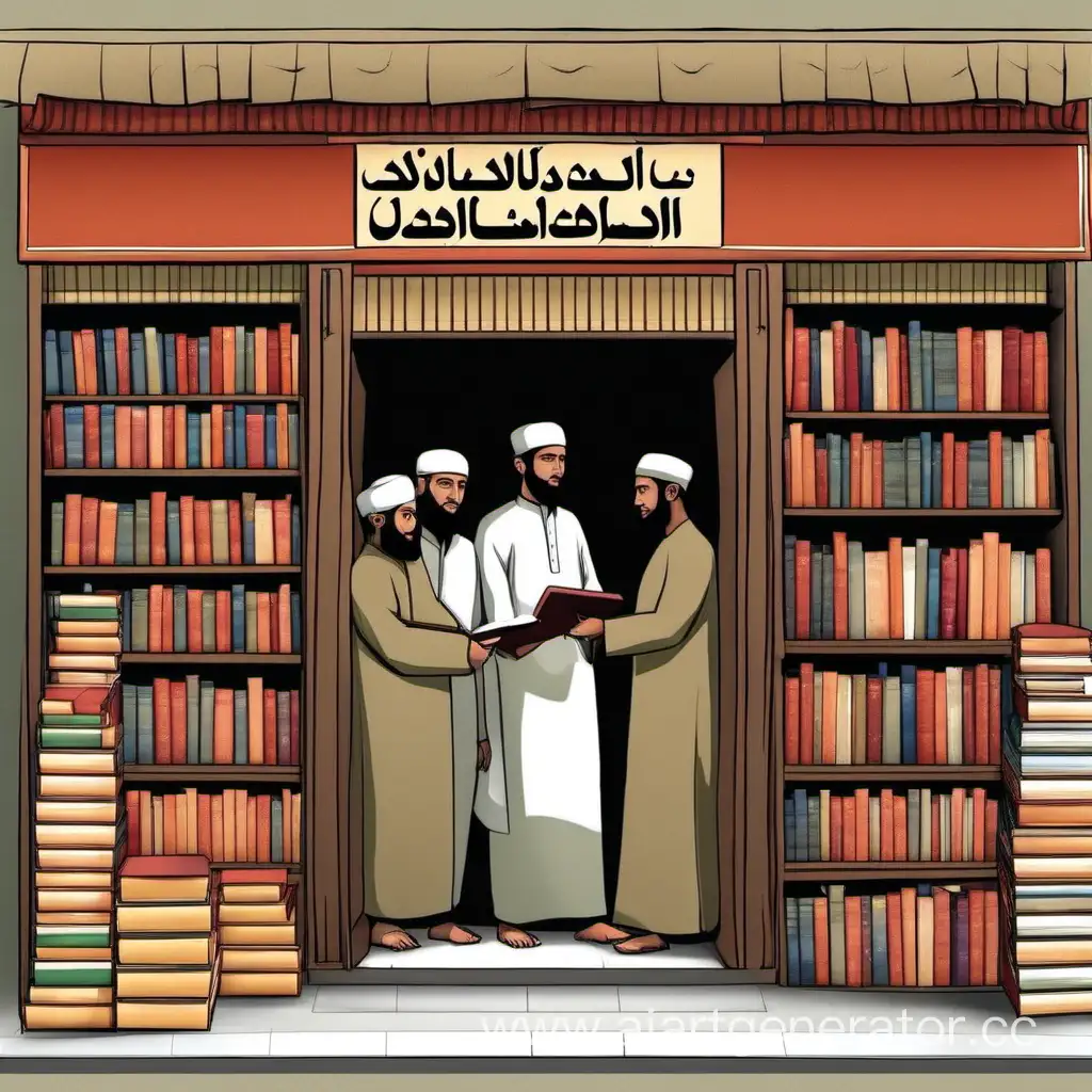 Islamic-Bookstore-Avatar-Diverse-Collection-of-Knowledge-and-Wisdom