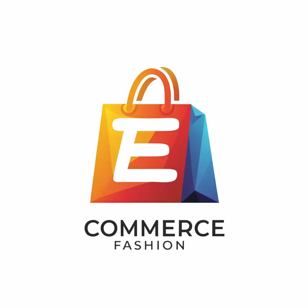 a logo design,with the text "ecommerce fashion", main symbol:E,Moderate,be used in Retail industry,clear background