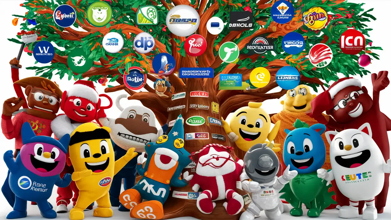 Branches. brand mascots. contest. logo concepts