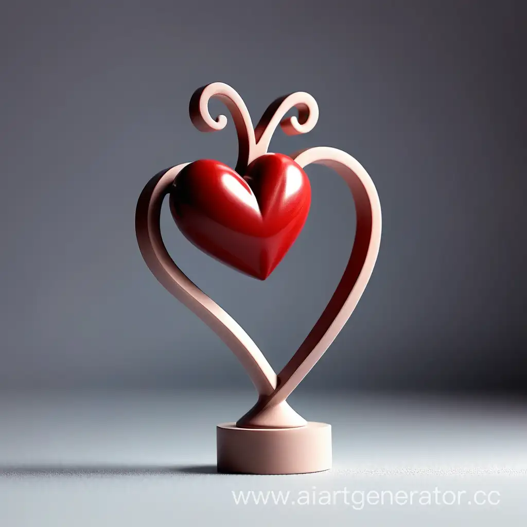 Minimalistic-Figurine-Heart-for-February-14-Celebration