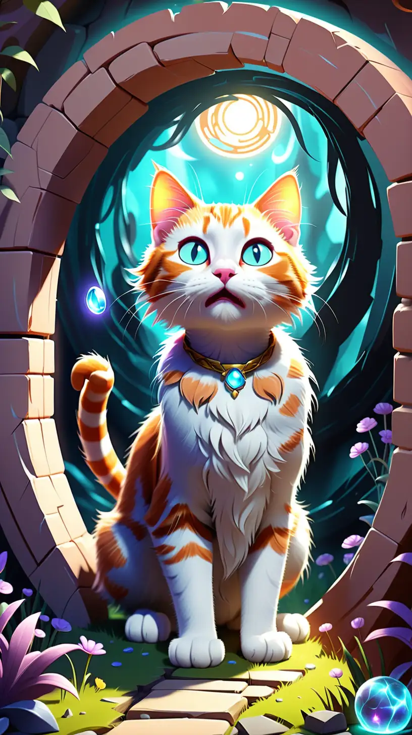 Legendary Cat Ventures into Magical Portal