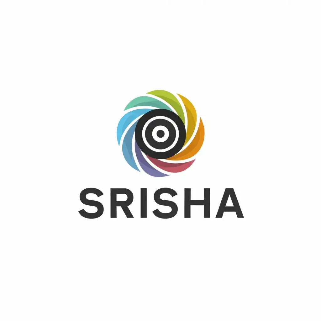 a logo design,with the text "srisha", main symbol:Photography & Videography,Moderate,clear background