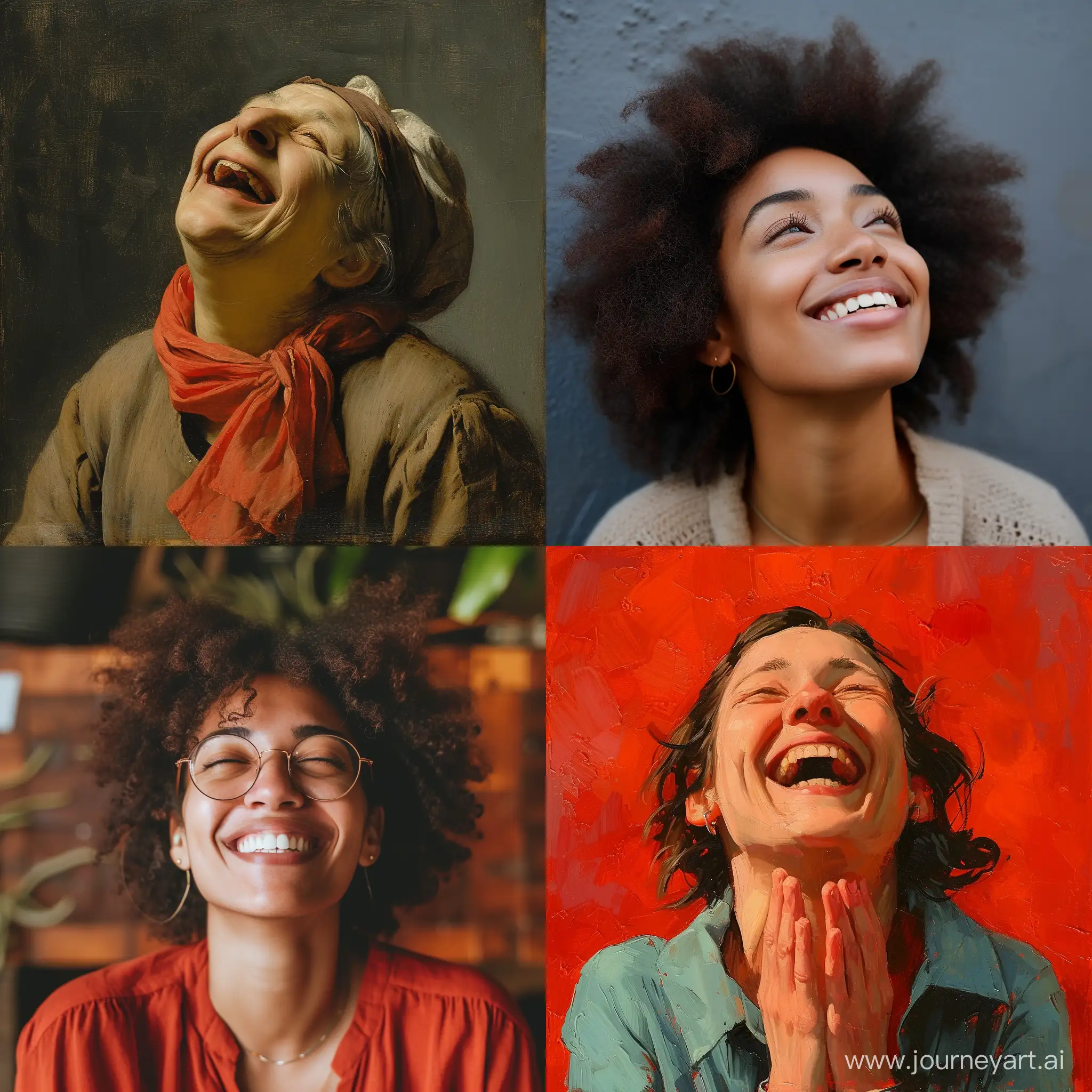 Radiant-Smiles-Expressive-Joy-in-a-Vibrant-Portrait