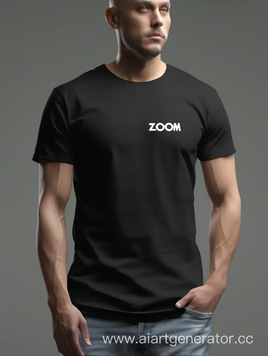 shirt mockup, black shirt, zoom on shirt