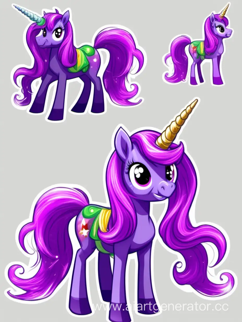 Colorful-Unicorn-Pony-with-a-Vibrant-SaladColored-Mane