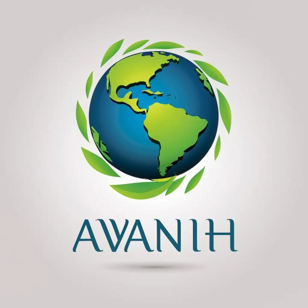 LOGO-Design-For-Avanih-Earththemed-Logo-Incorporating-India-in-Green-and-Blue-Colors