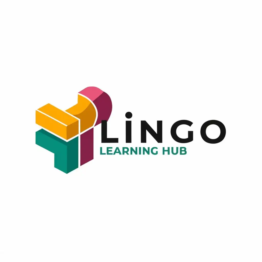logo, LEARNING, with the text "LINGO LEARNING HUB", typography, be used in Education industry