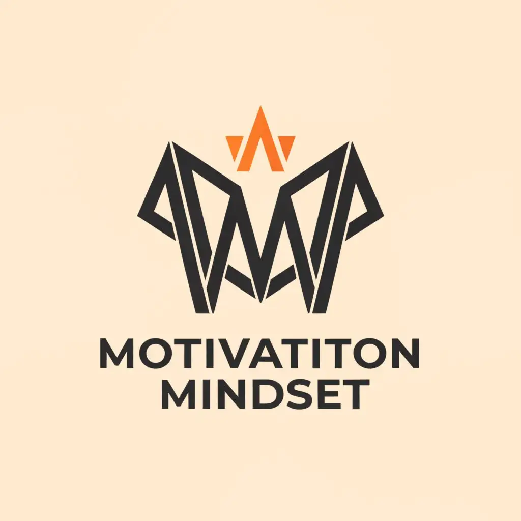 a logo design,with the text Motivation Mindset, main symbol:MM,Minimalistic, background