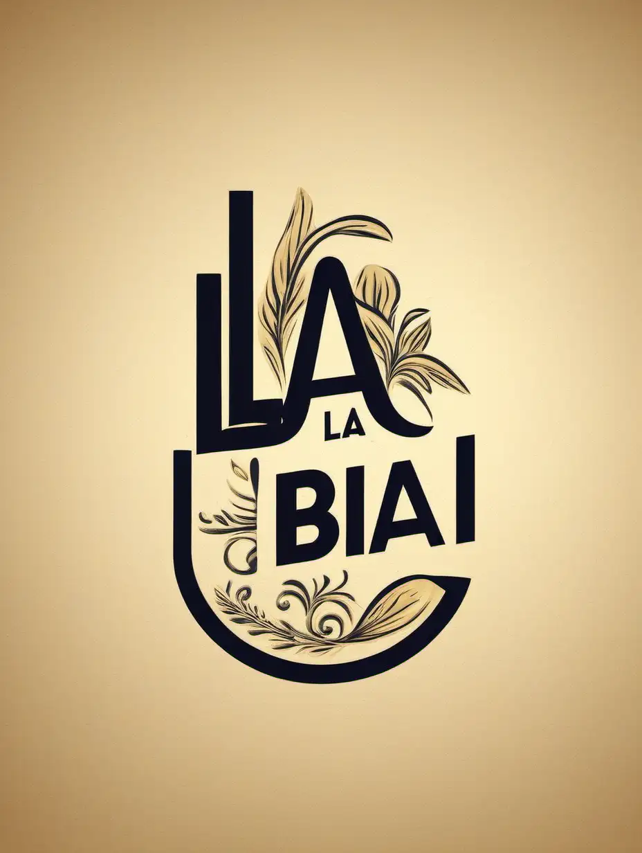 Logo for a restaurant named “la bia”
