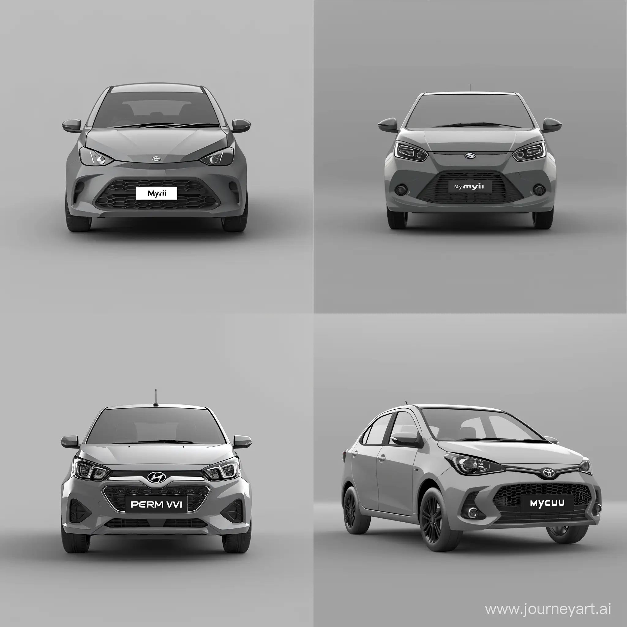 Sleek-Perodua-Myvi-2023-3D-Illustration-in-Granite-Grey