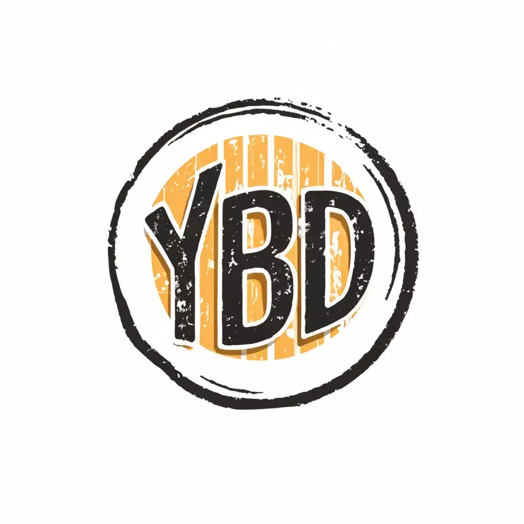 logo, Circle, with the text "YBD", typography, be used in Events industry