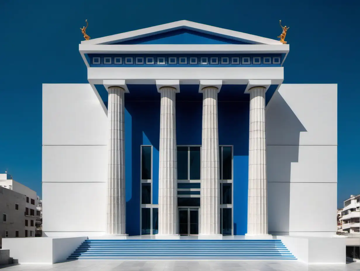 Modern Greek Building Dedicated to the God Zeus