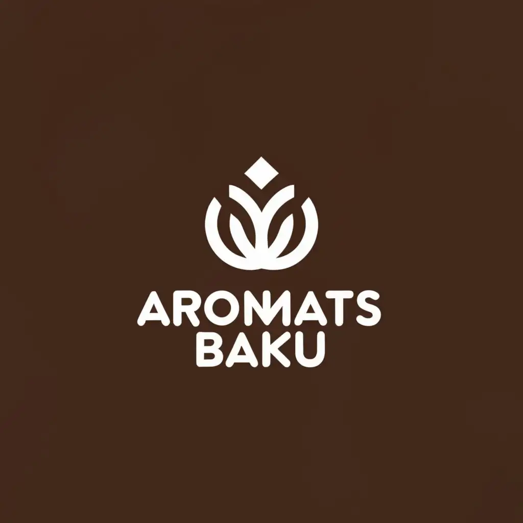 a logo design,with the text "Aromats Baku", main symbol:Baku,Minimalistic,be used in Restaurant industry,clear background
