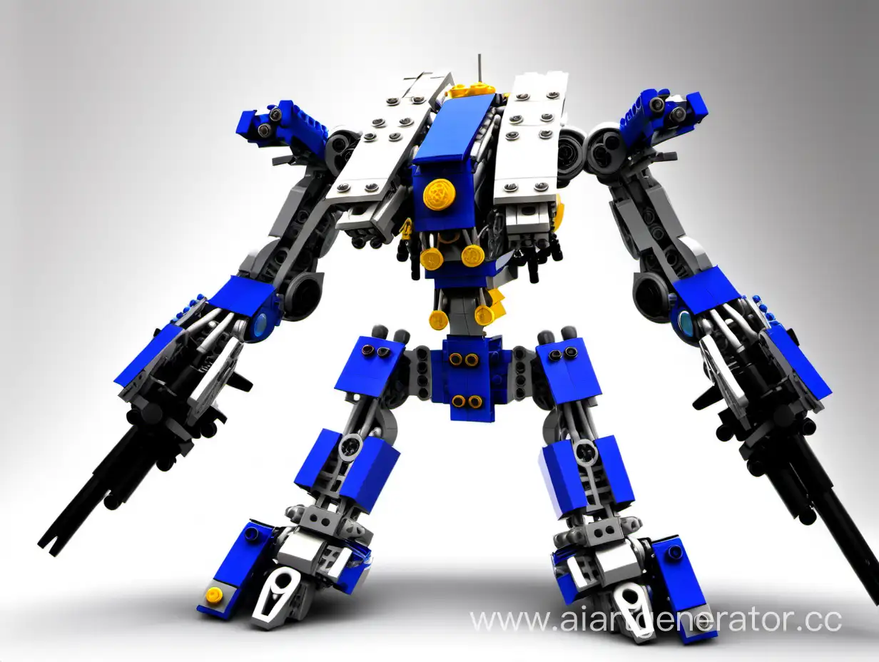 Colorful-Lego-Mech-Robot-in-Action-Futuristic-Building-Toy-Sculpture