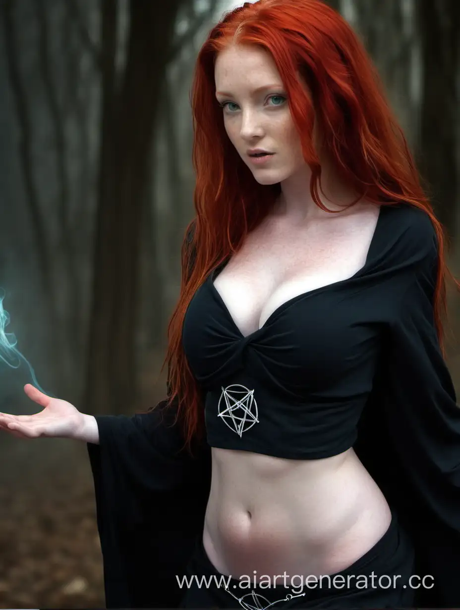 Enchanting-RedHaired-Sorceress-Conjuring-Mysterious-Dark-Arts