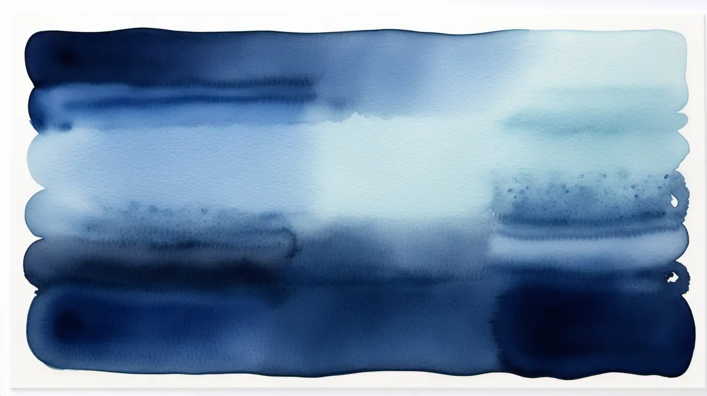 shades of blue, navy watercolor, rectangular shape, white background
