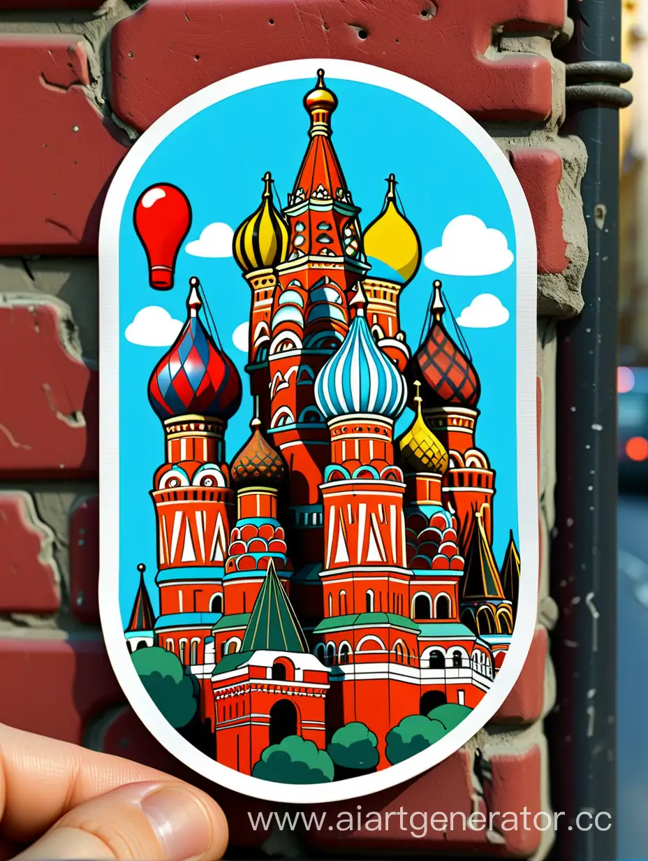 Смешной стикер Москва
