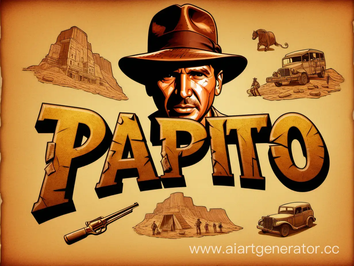 Adventure-Inspired-PAPITO-Indiana-Jones-Style-Typography-Poster