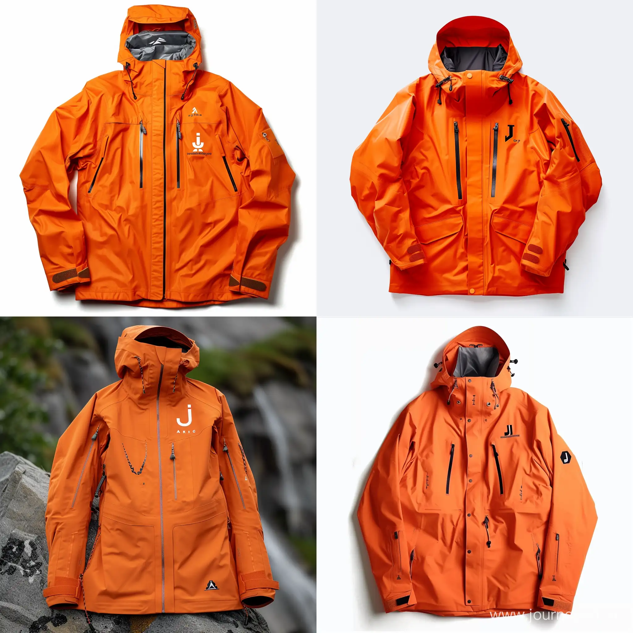 can you make an alpine jacket, which has a small J-logo on it. The alpine jacket is all orange