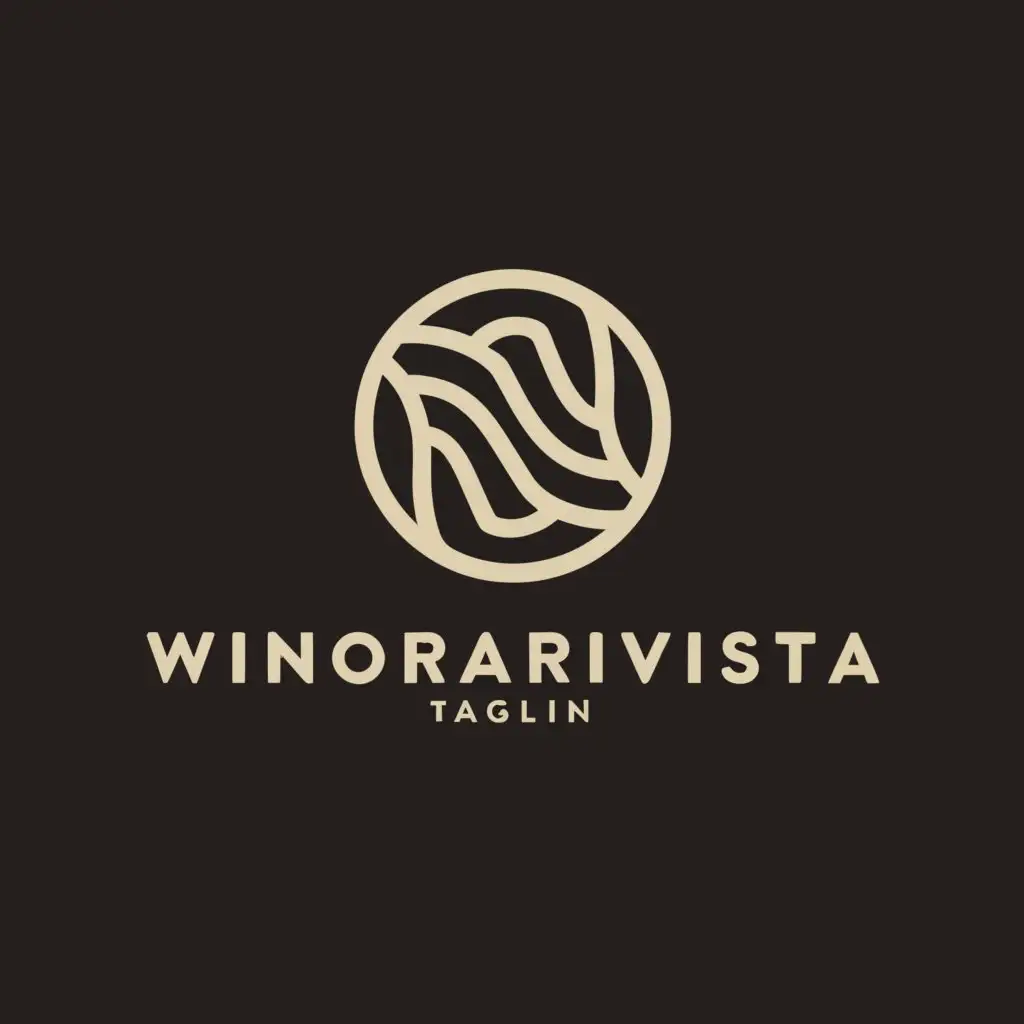 a logo design,with the text "winaravista", main symbol:circle,Minimalistic,clear background