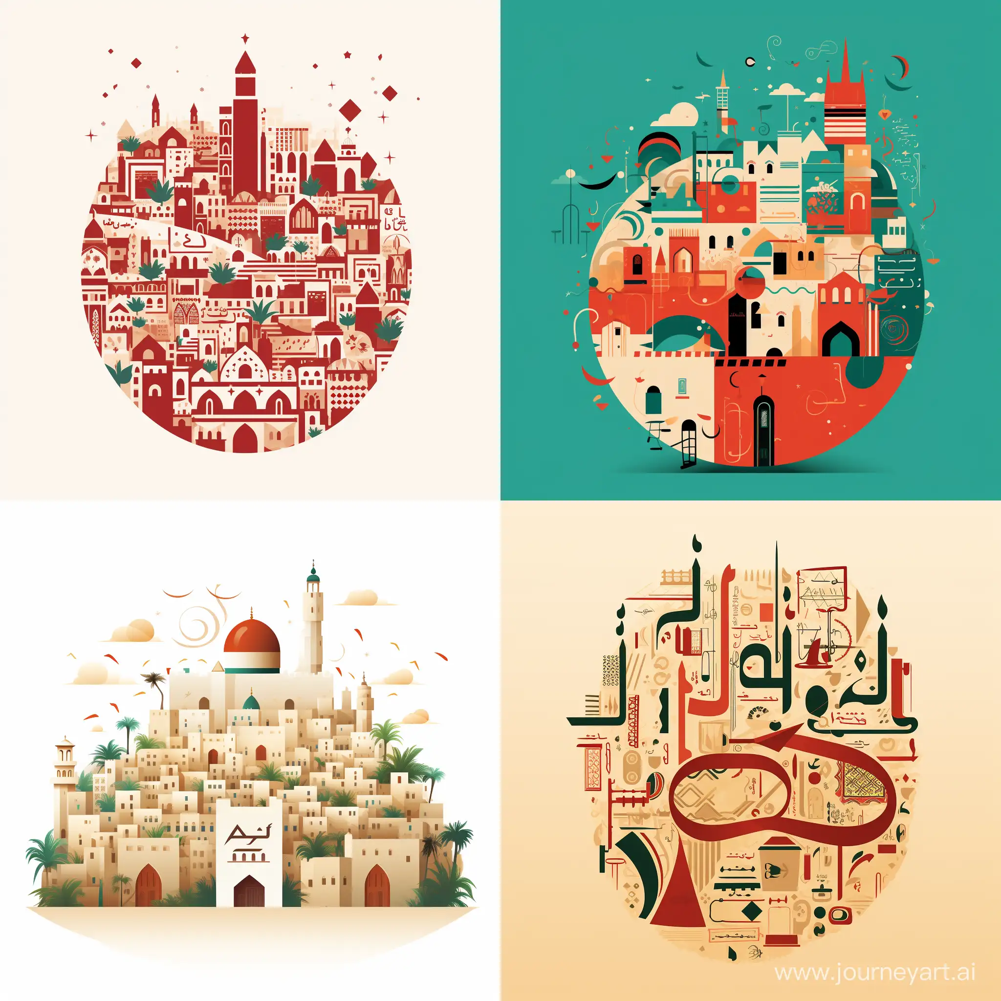 Palestine-Vector-Art-with-Arabic-Words