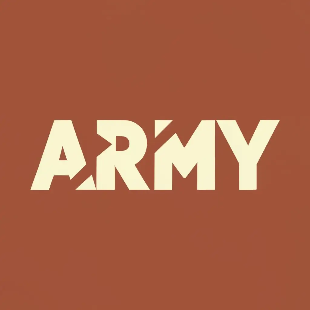 logo, Army, with the text "Army", typography, be used in Travel industry