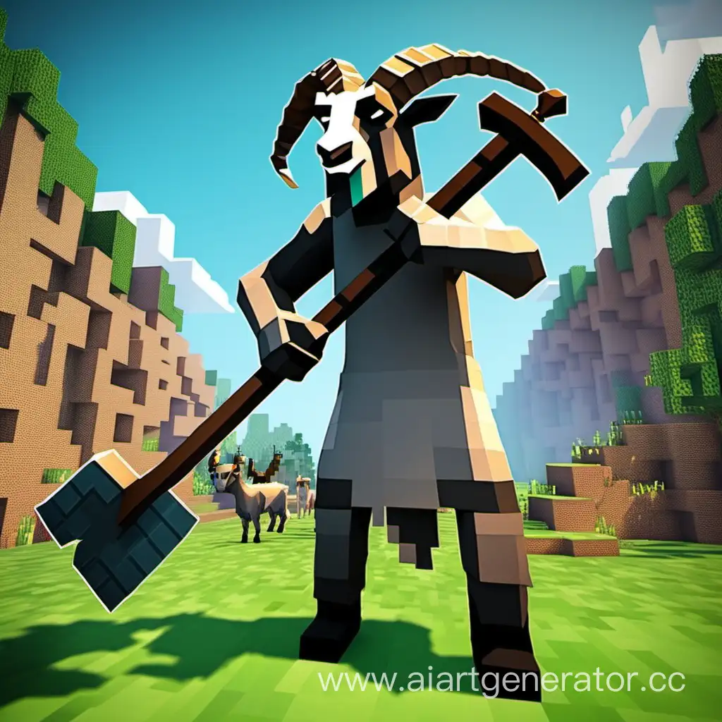 Minecraft-Gigachad-Goat-Mining-Adventure