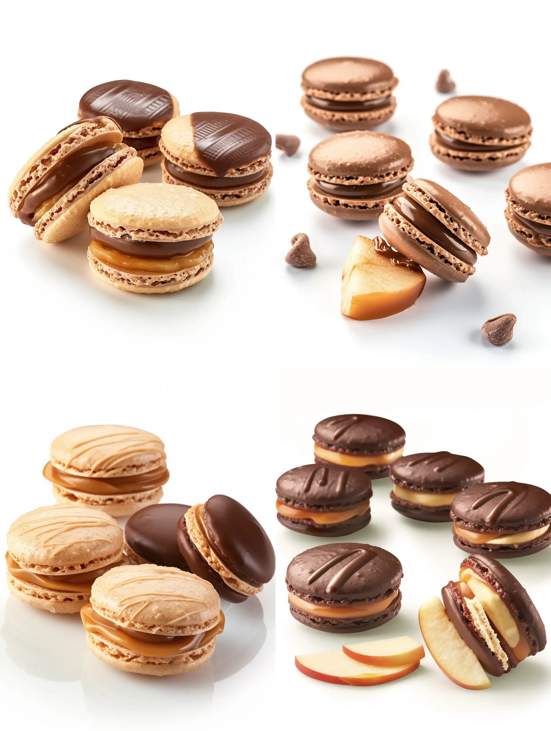 Delicious-Macaroon-Apple-and-Caramel-Chocolate-Treats