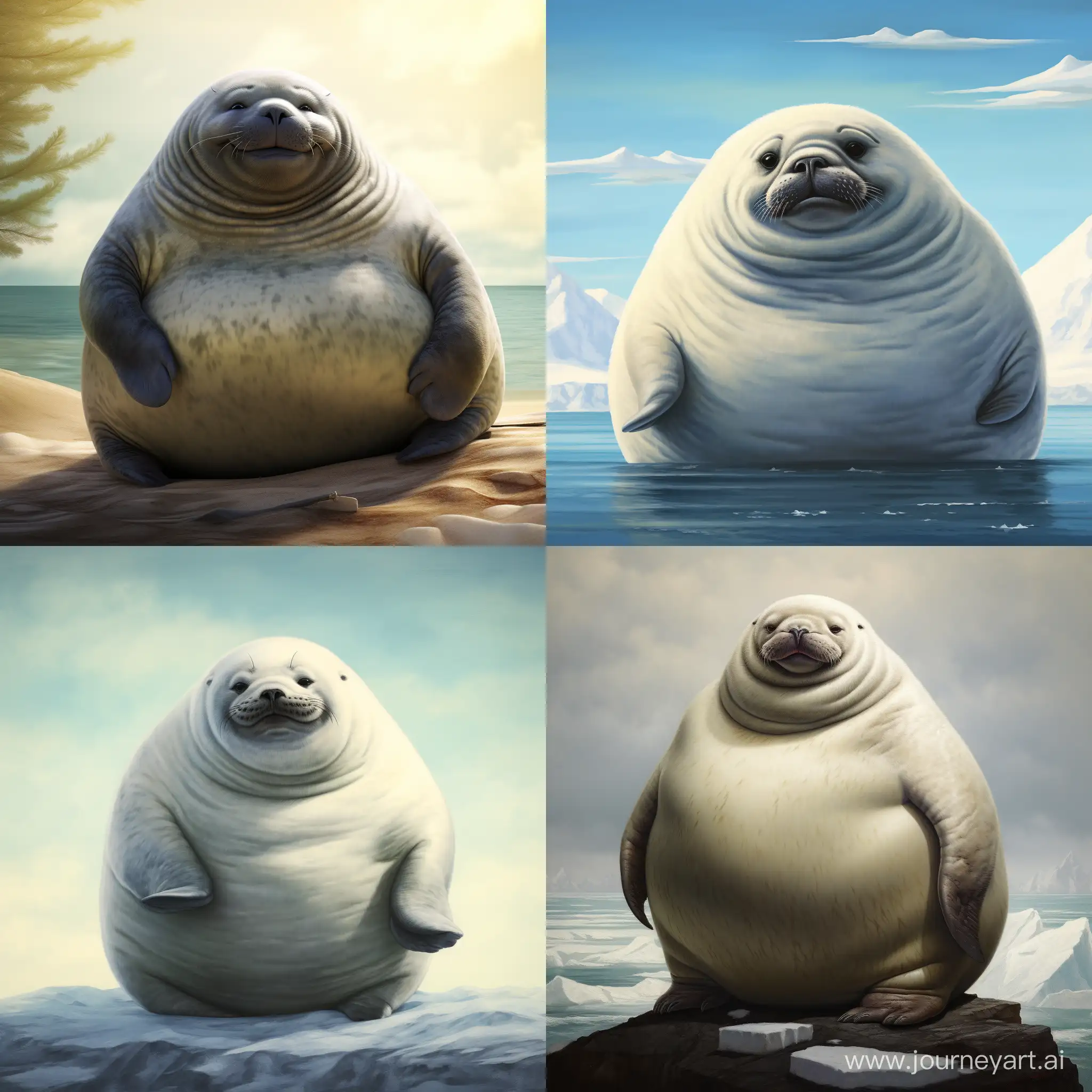 Chubby-Seal-in-a-Playful-Pose