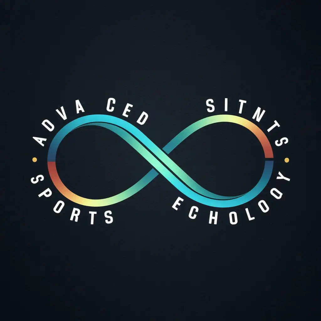 logo, Infinity loop, with the text "advanced sports technology", typography, be used in Sports Fitness industry