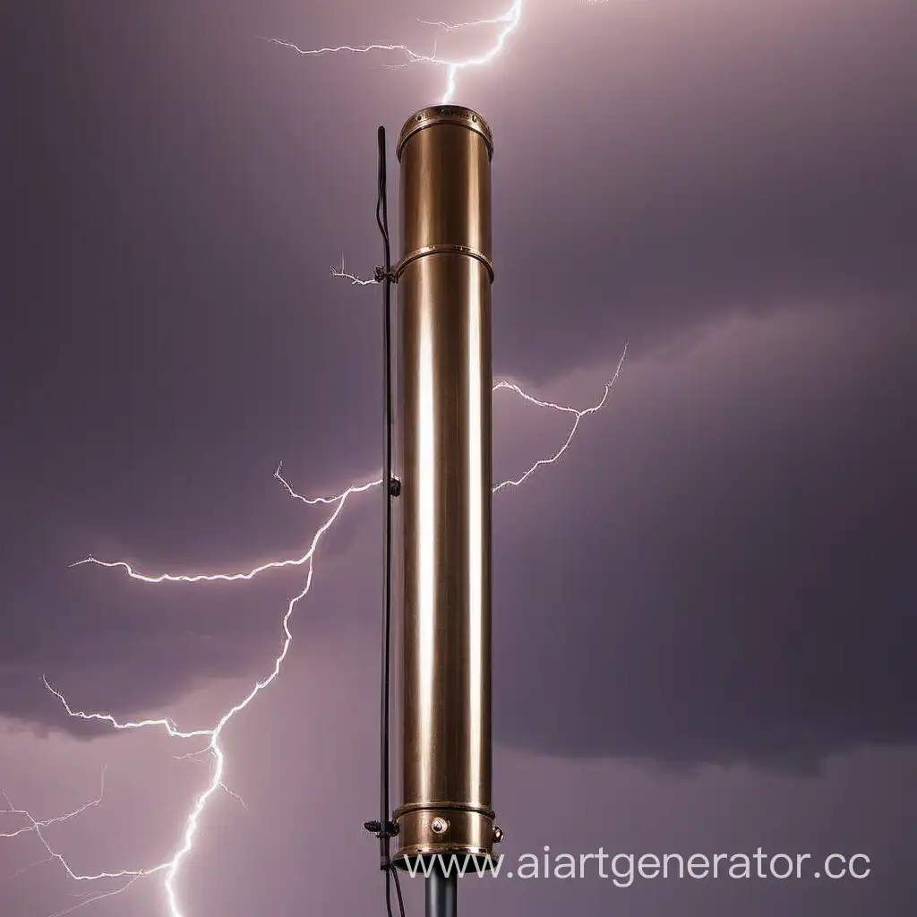 Dramatic-Stormy-Sky-with-Cylindrical-Lightning-Rod