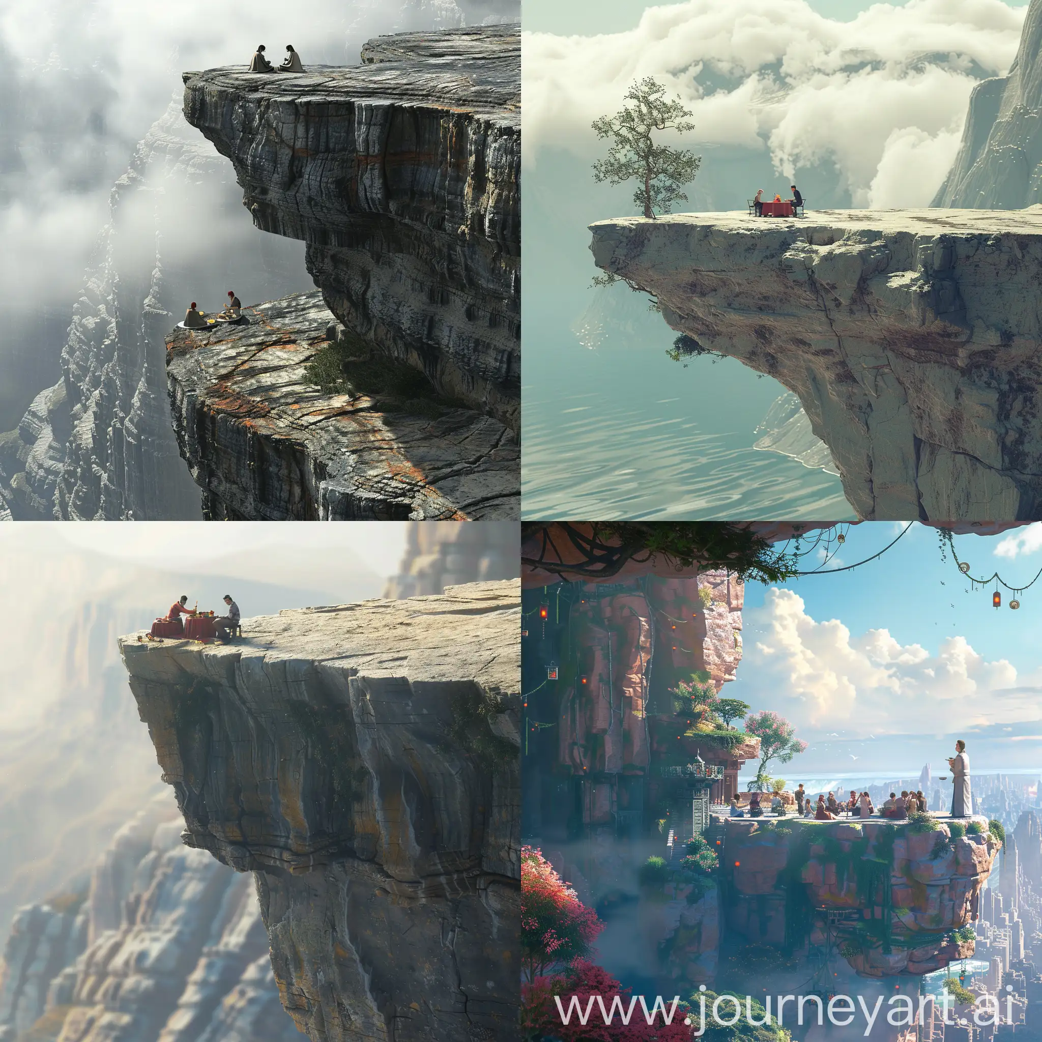 Cliffside-Lunch-Gathering-3D-Animation