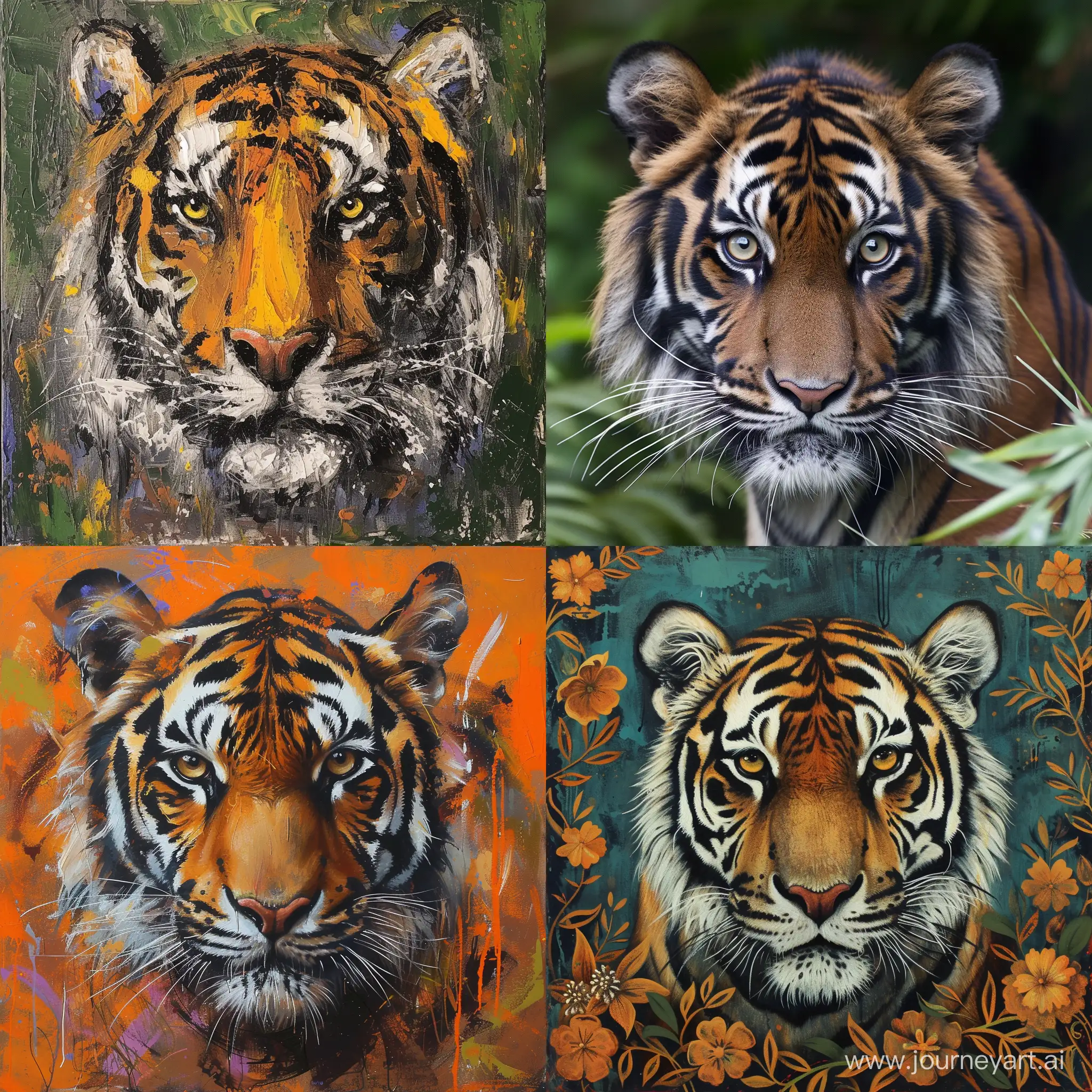 Majestic-Tiger-Portrait-in-Vivid-Colors