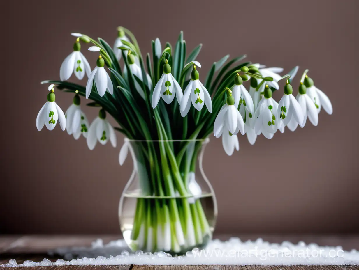 Vibrant-Snowdrop-Bouquet-in-a-Colorful-Vase-Winter-Floral-Delight