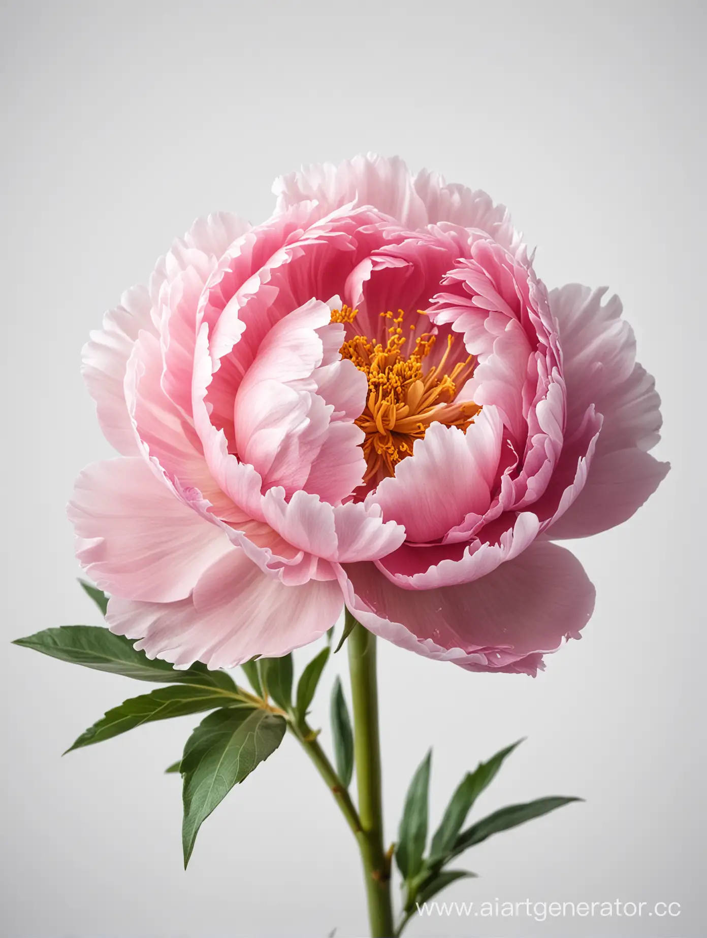 Single-Peony-Flower-Blossoming-on-Clean-White-Background
