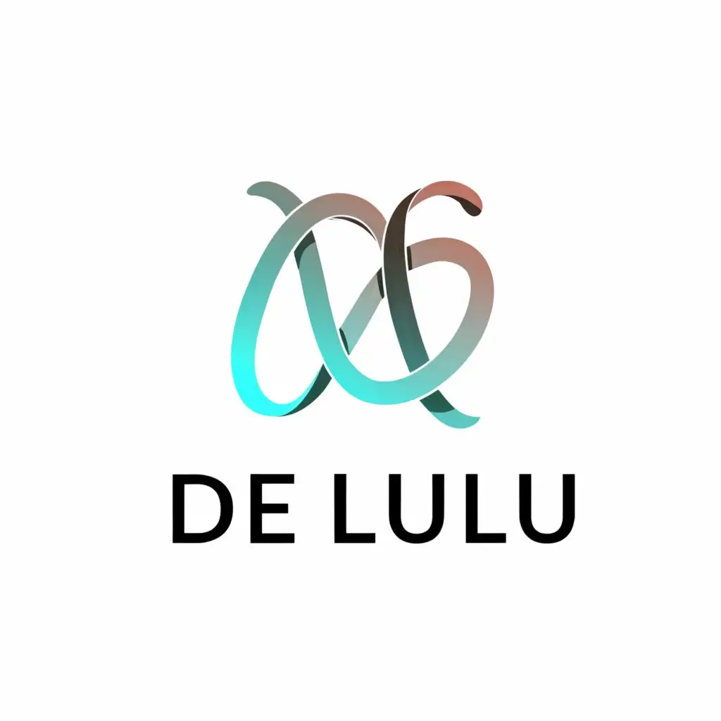 a logo design,with the text "De LuLu", main symbol:ribbons,Сложный,be used in Развлечения industry,clear background