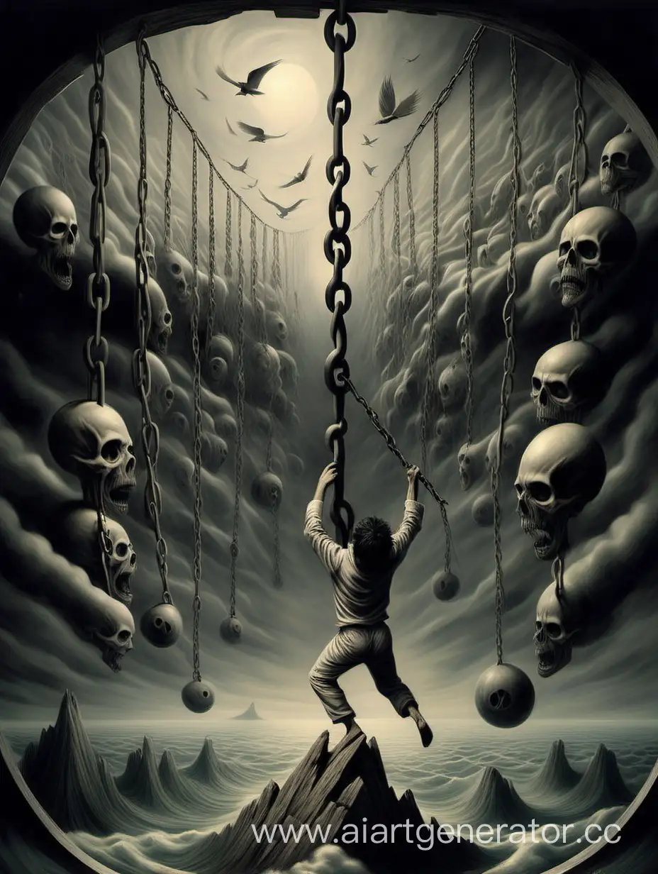 Overcoming-Fear-Surrealism-Art-with-Empowering-Message