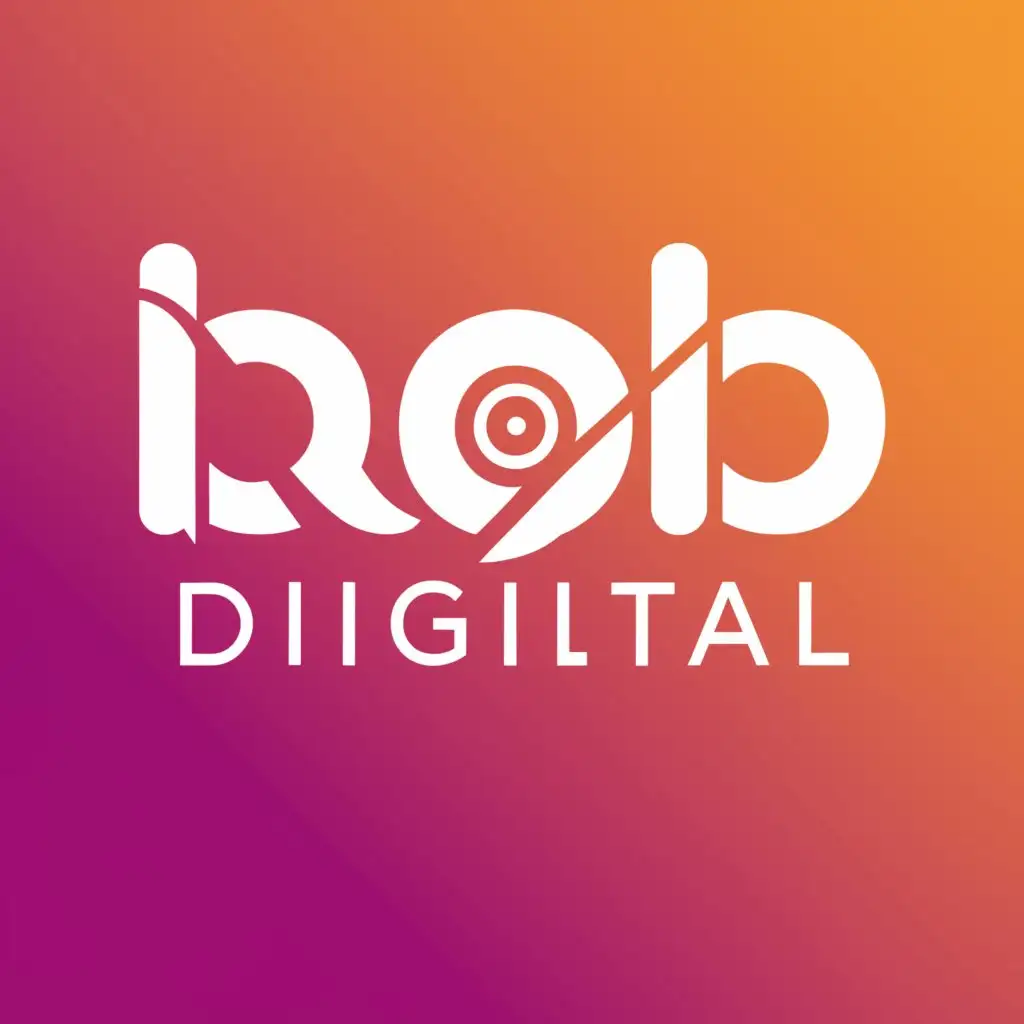 a logo design,with the text "ROBI DIGITAL", main symbol:Mobile ,Minimalistic,be used in Technology industry,clear background