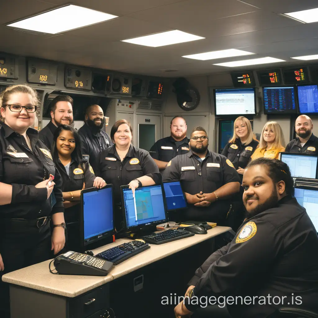 a group of train dispatchers
